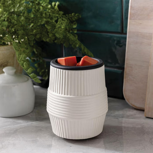 Porcelain Ridge Flip Dish Wax Warmer