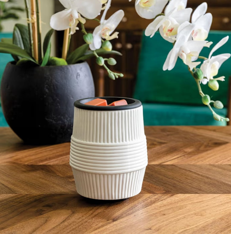 Porcelain Ridge Flip Dish Wax Warmer