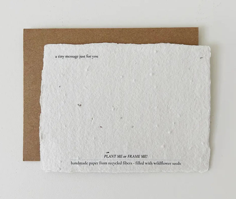 Mom: Plantable Greeting Card