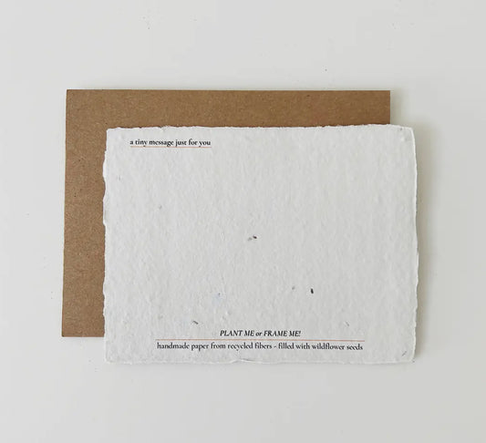 Thank You: Plantable Greeting Card