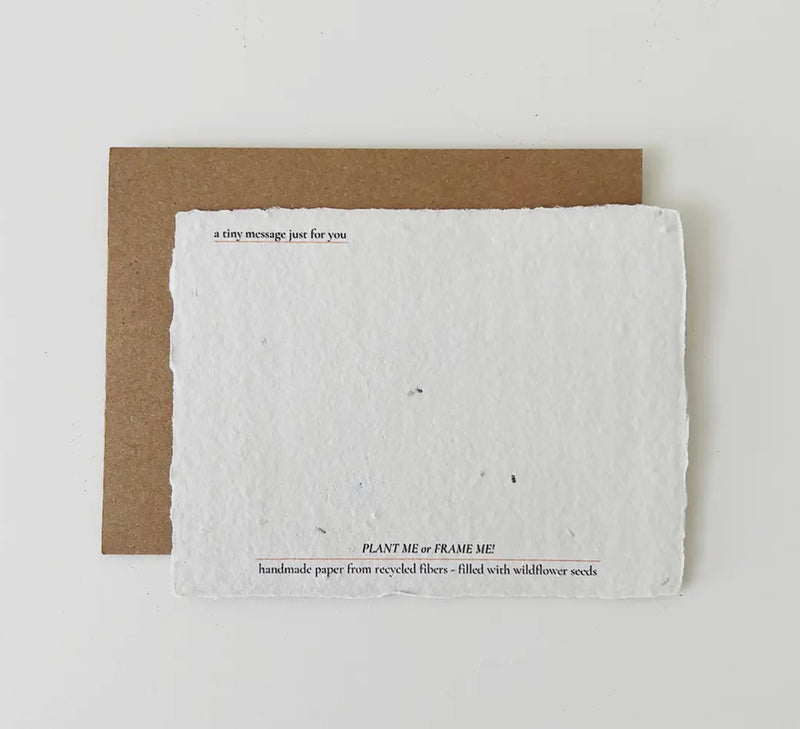 Thank You: Plantable Greeting Card