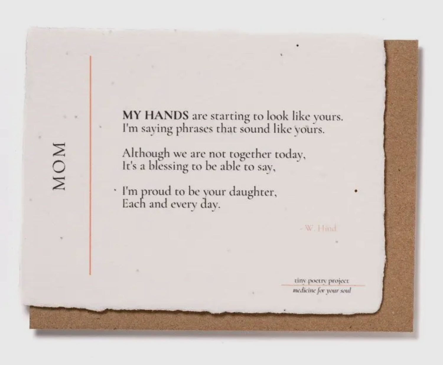 Mom: Plantable Greeting Card