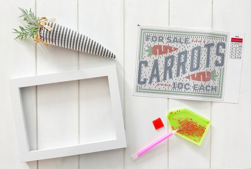 Carrots for Sale: Diamond Art Kit