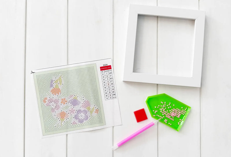 Pastel Bunny: Diamond Art Kit