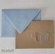 Embroidered Heart Card: Bluebell