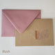 Embroidered Heart Card: Blush