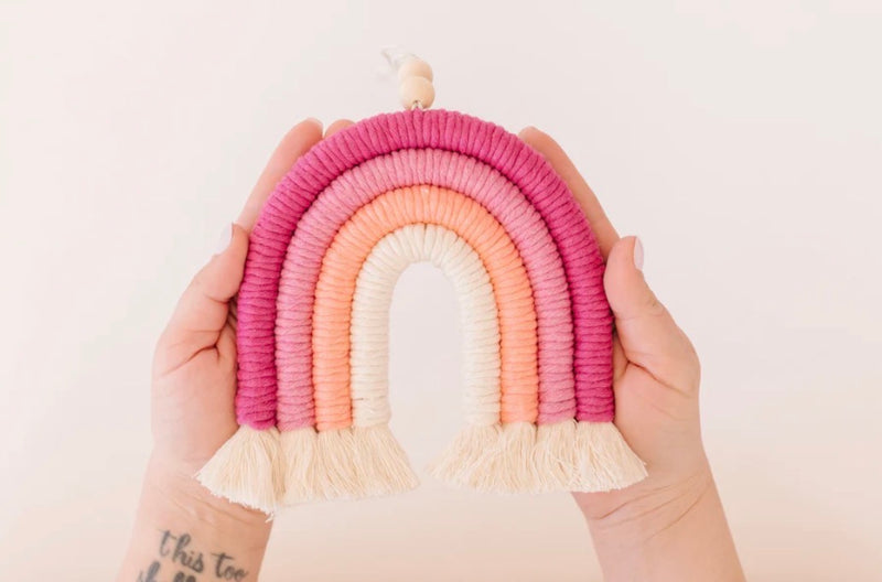 DIY Macrame Rainbow: Neutral