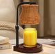 Rattan Shade Wickless Candle Warming Lamp