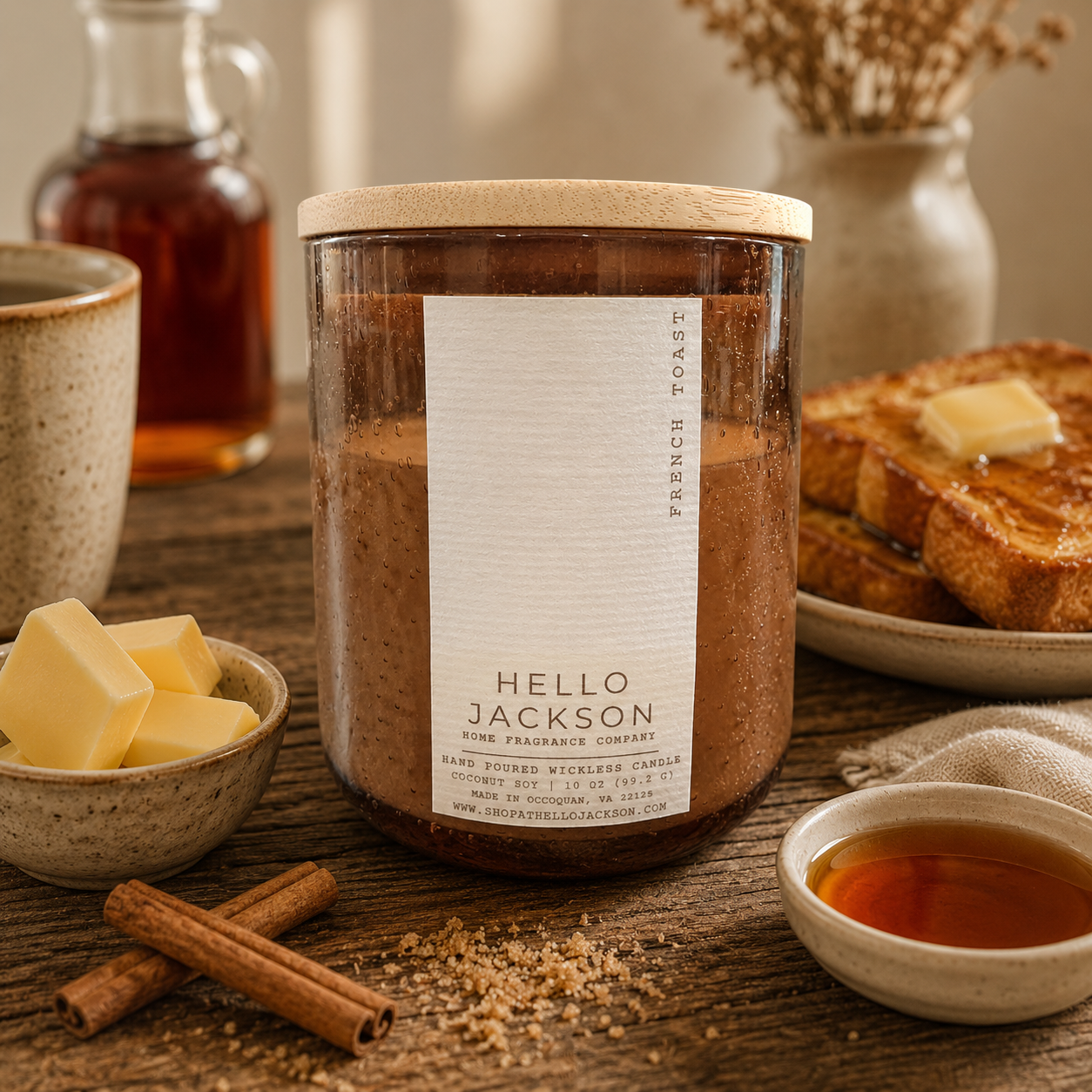 French Toast: Wickless Candle