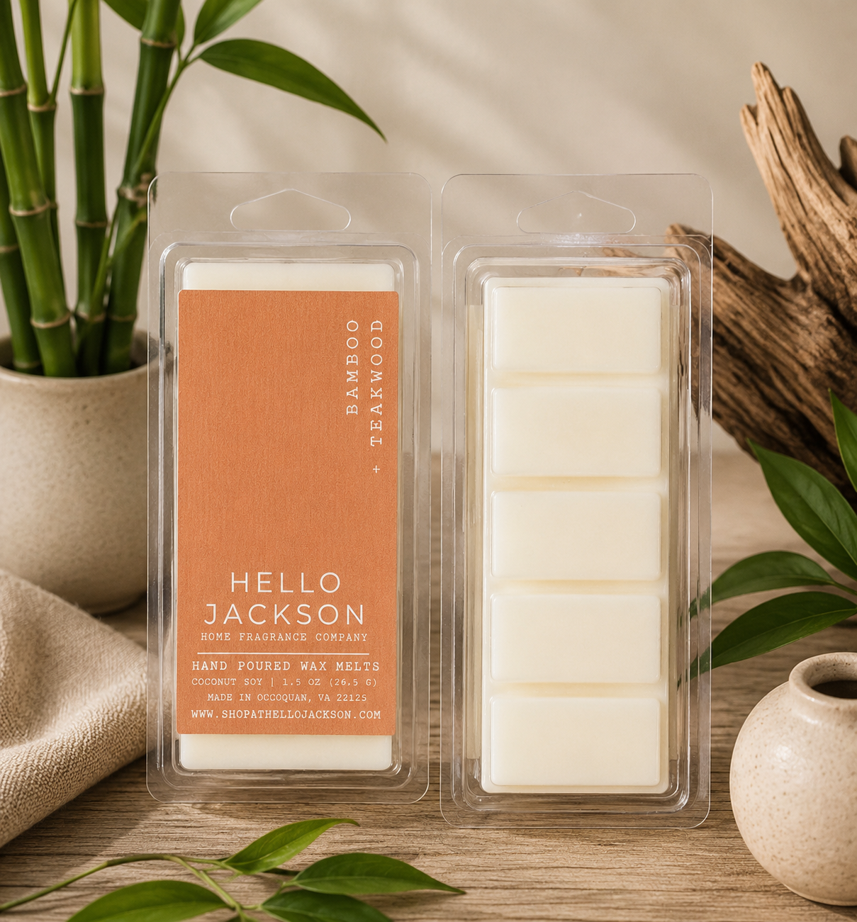 Bamboo + Teakwood: Wax Melts