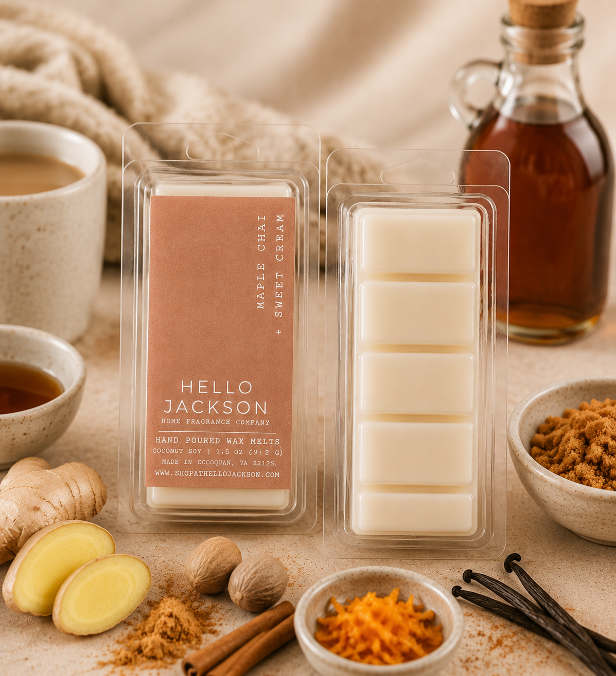 Maple Chai + Sweet Cream: Wax Melts
