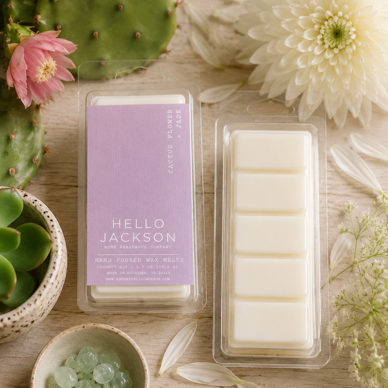 Cactus Flower + Jade: Wax Melts