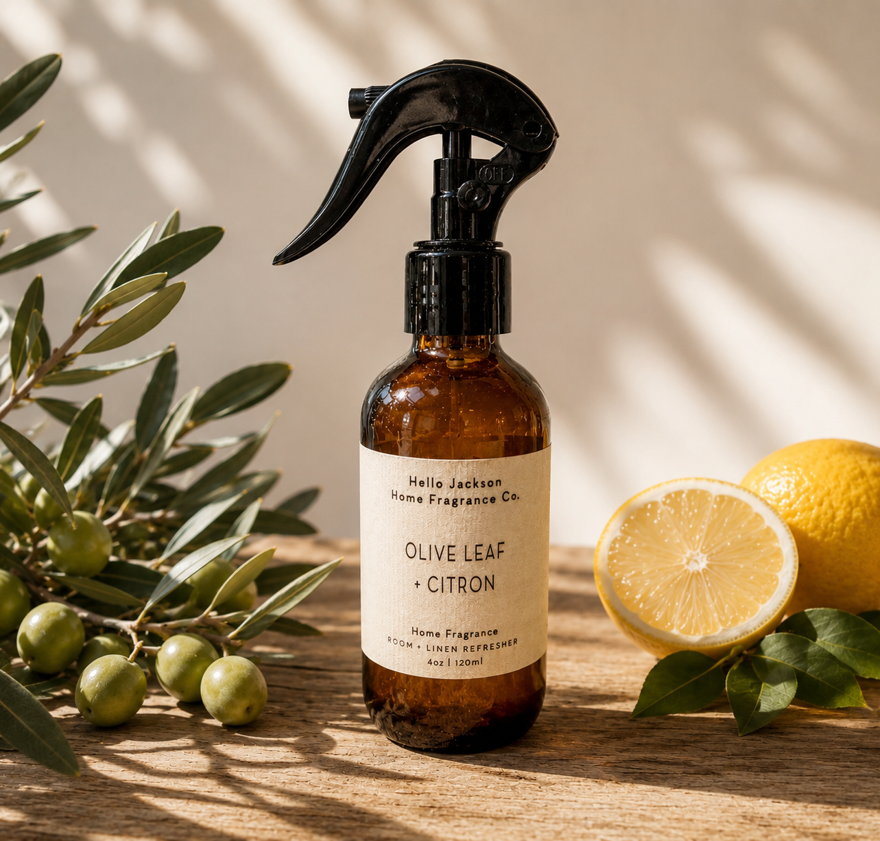 Olive Leaf + Citron: Room + Linen Refresher