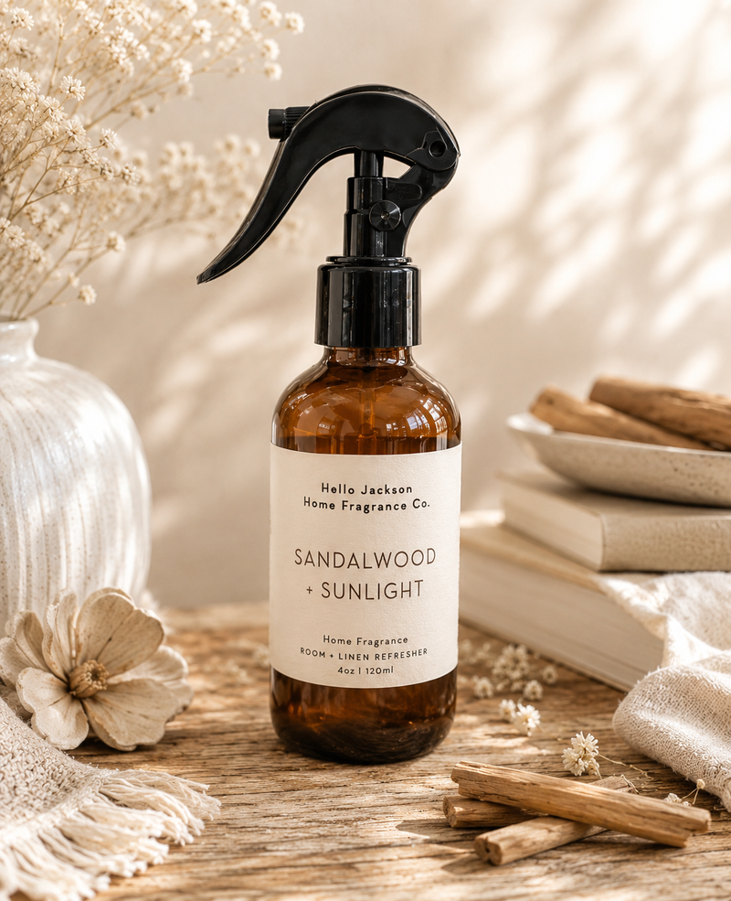 Sandalwood + Sunlight: Room + Linen Refresher