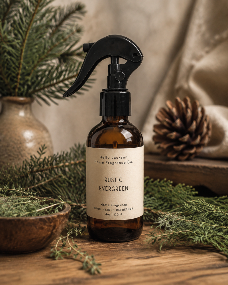 Rustic Evergreen: Room + Linen Refresher