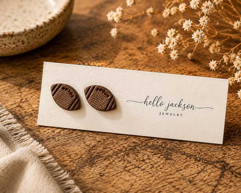 Kick Off! Football Stud Earrings