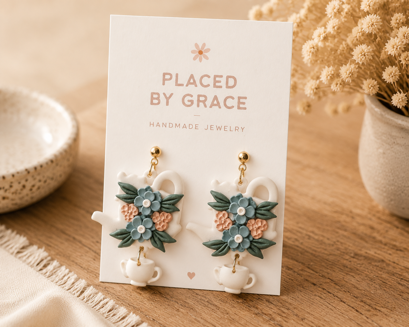 Spill the Tea Dangle Earrings