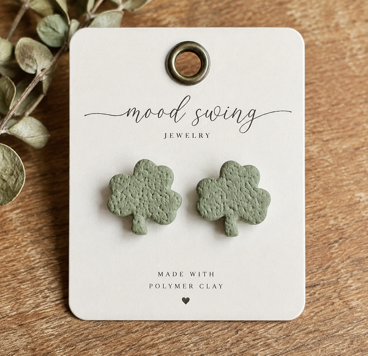 Shamrock Stud Earrings