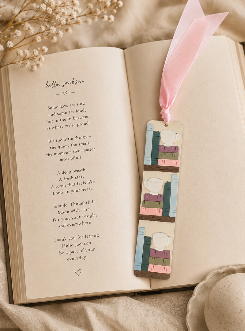 Books + Brews: Clay Bookmark