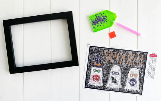 Spooky Ghosts: Diamond Art Kit