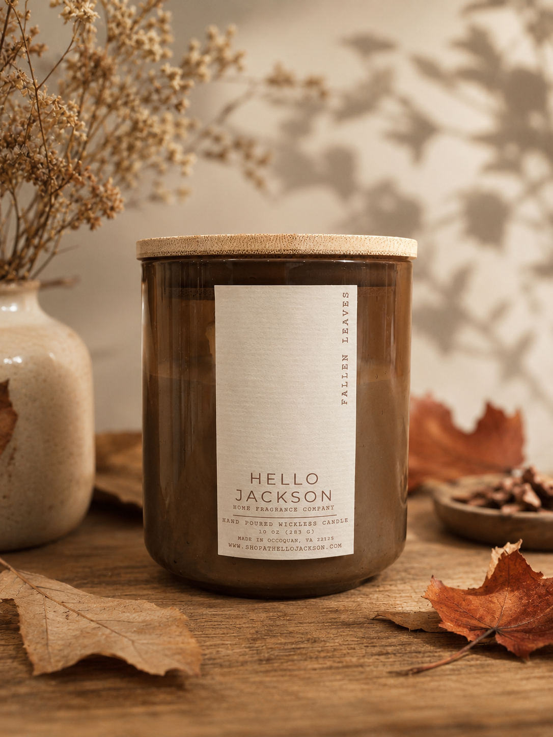 Fallen Leaves: Wickless Candle