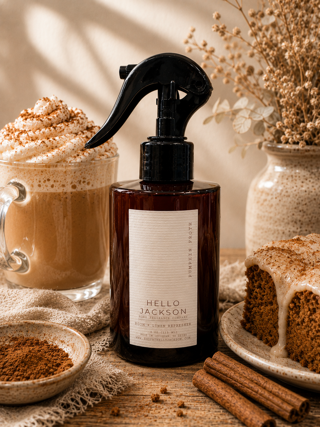 Pumpkin Froth: Room + Linen Refresher