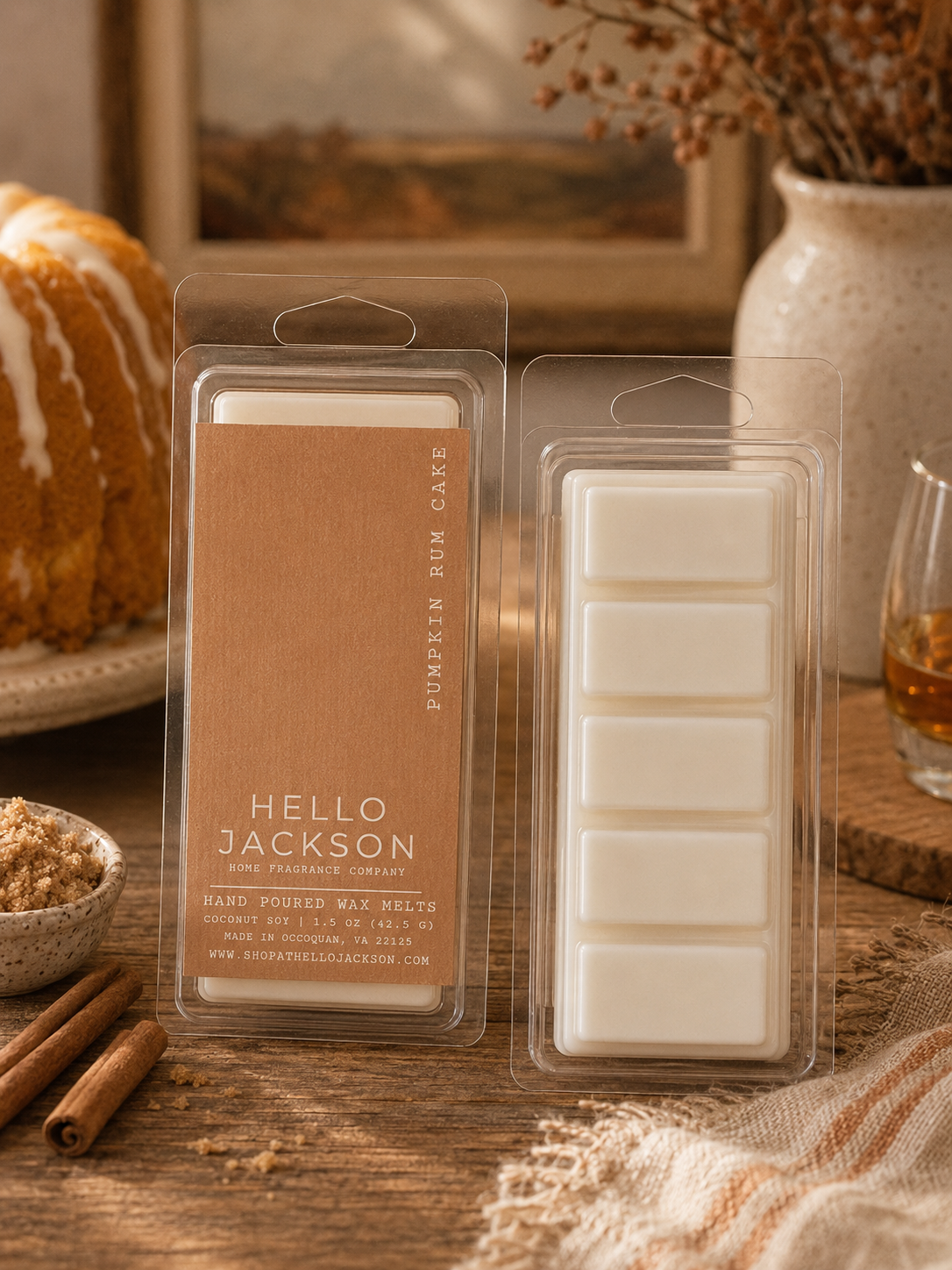 Pumpkin Rum Cake: Wax Melts