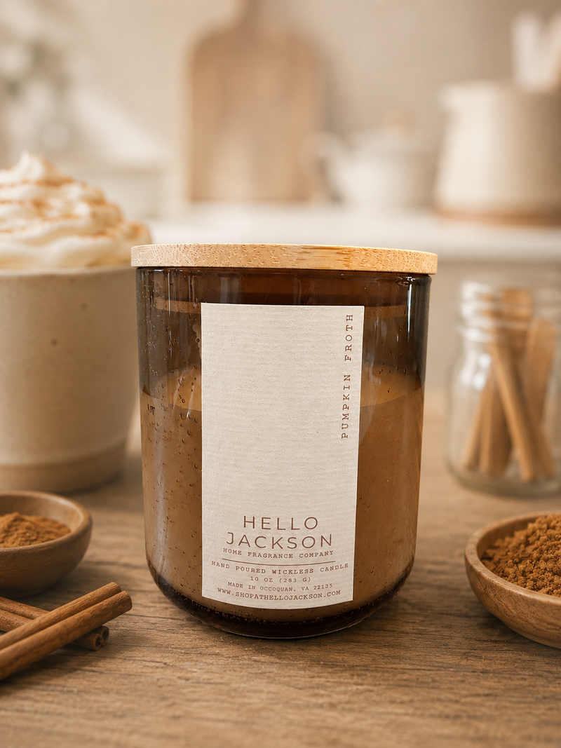 Pumpkin Froth: Wickless Candle