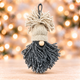 Gray + Cream Gnome Ornament