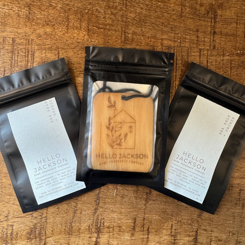 Sea Salt + Orchid: Car Freshener