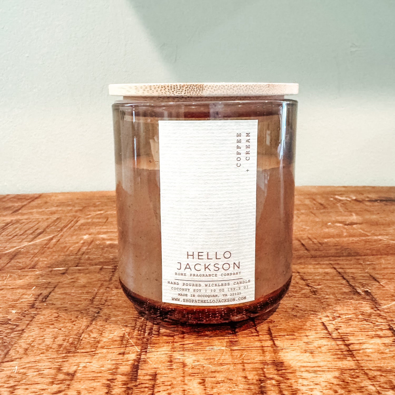 Coffee + Cream Wickless Candle