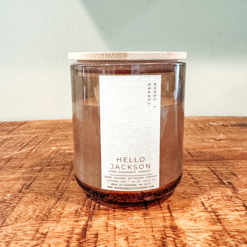 Coffee + Cream Wickless Candle