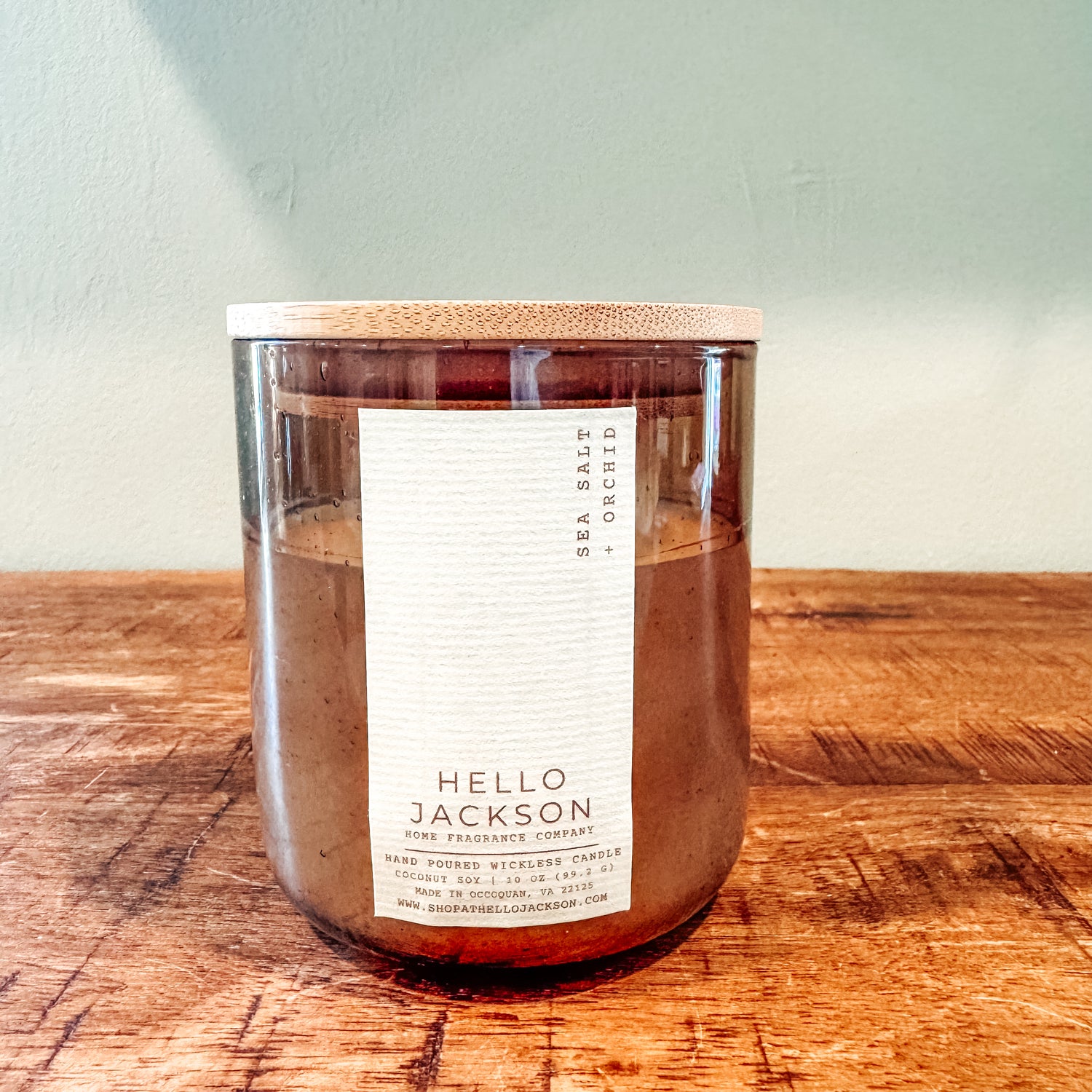 Sea Salt + Orchid Wickless Candle