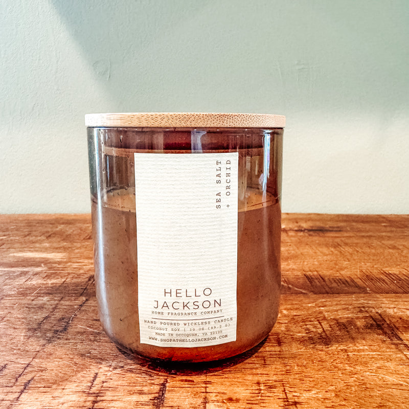 Sea Salt + Orchid Wickless Candle