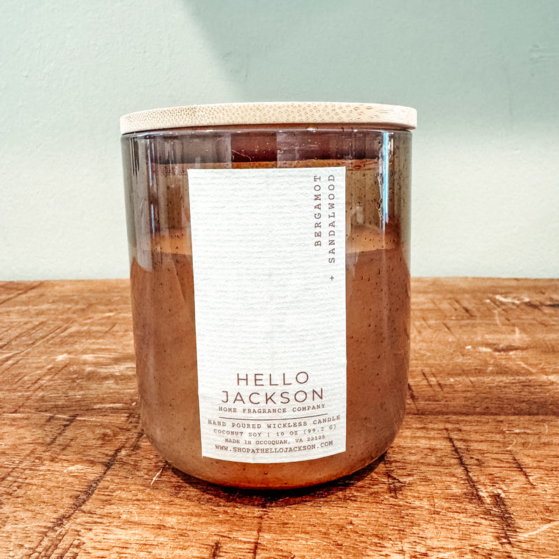 Bergamot + Sandalwood Wickless Candle