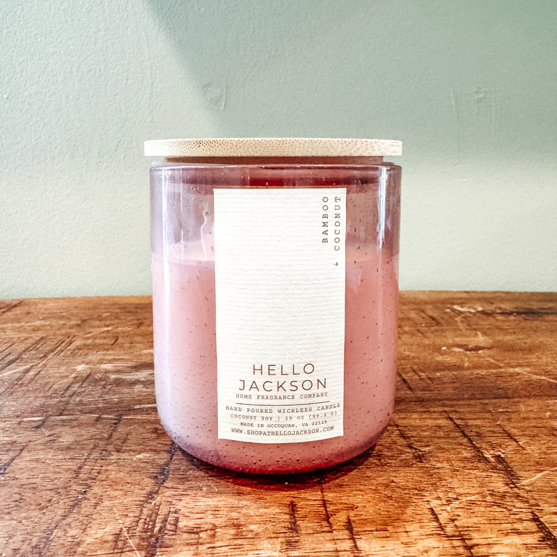 Bamboo + Coconut Wickless Candle