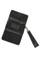 B+H Leather Wallet Wristlet in Black