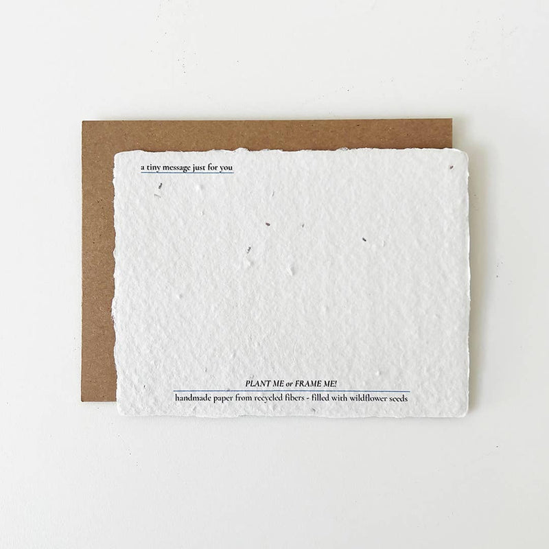 Wedding Day: Plantable Wildflower Wedding Card