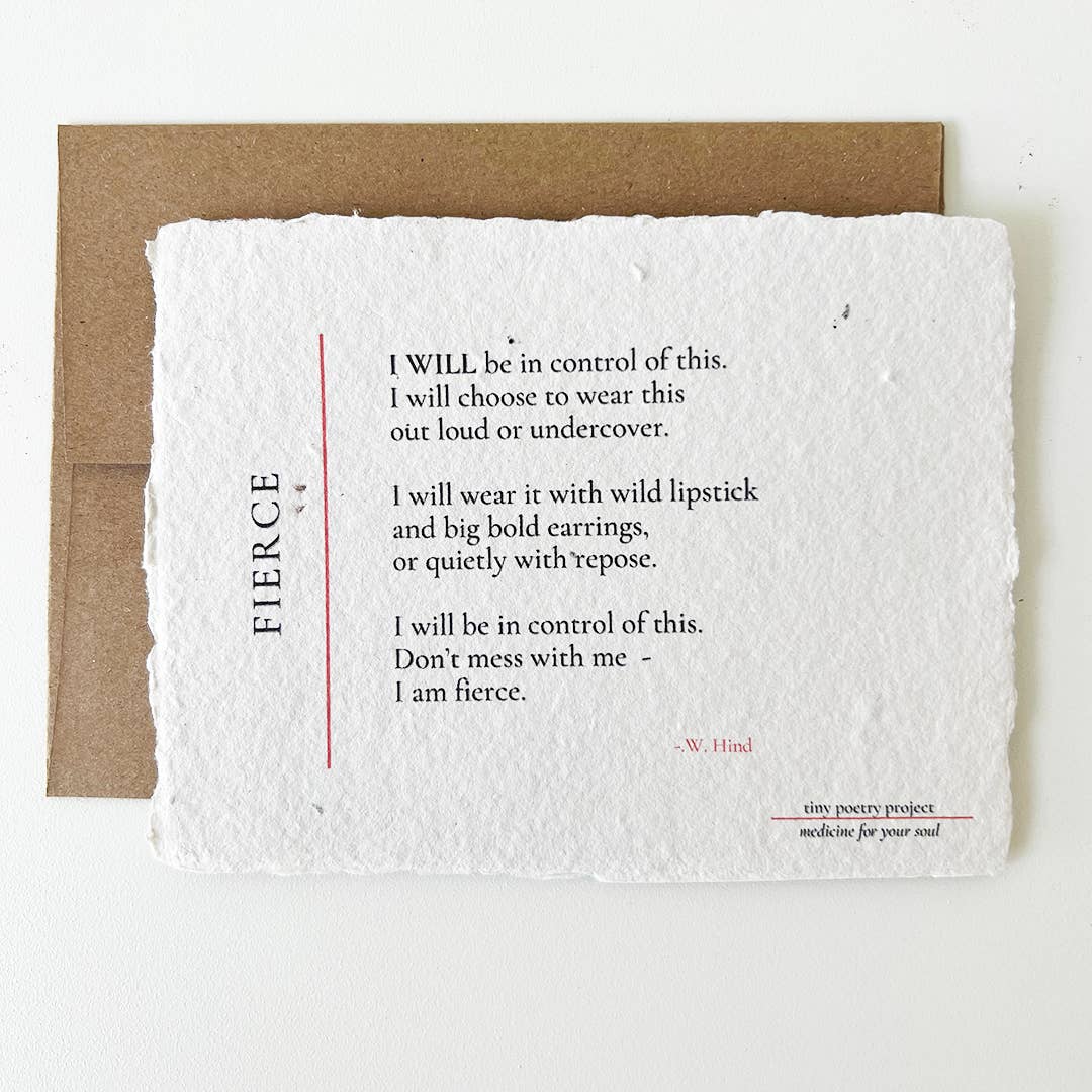 Fierce: Plantable Wildflower Greeting Card (Friend)