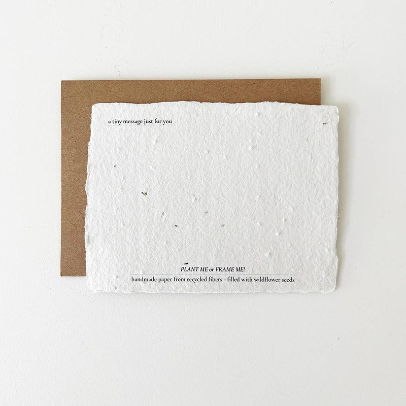 Birth of You: Plantable Wildflower Birthday Card