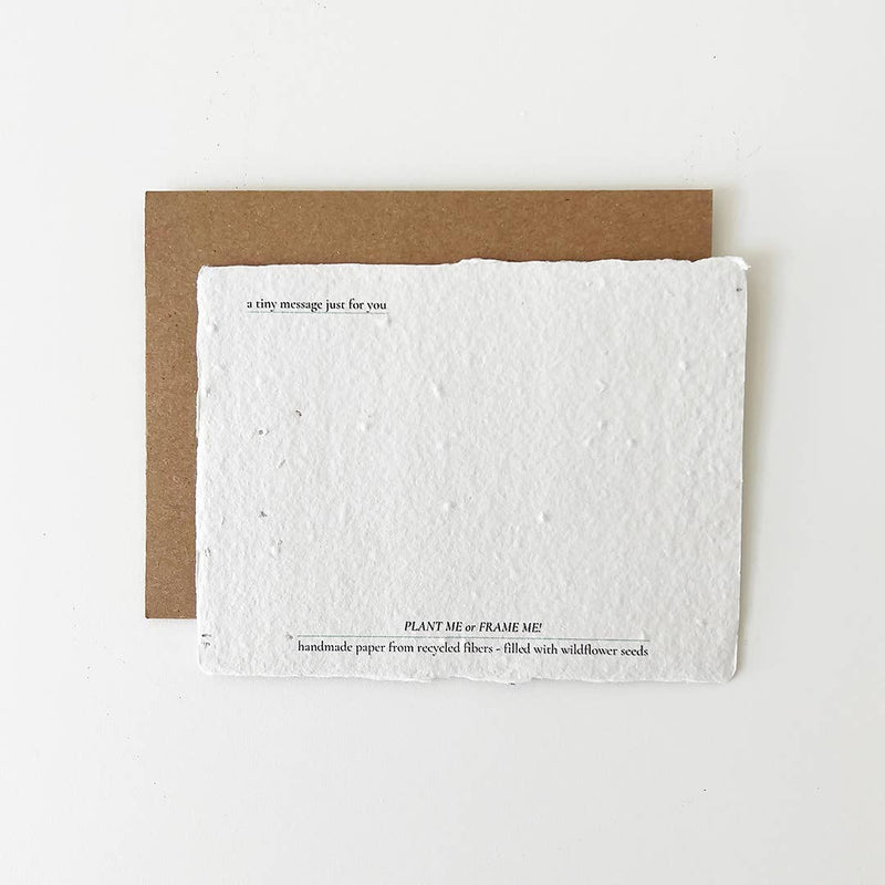 Jar of Dreams: Plantable Wildflower Card